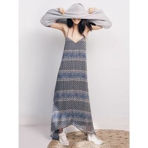 Madewell Blue Moroccan Tile Maxi Dress